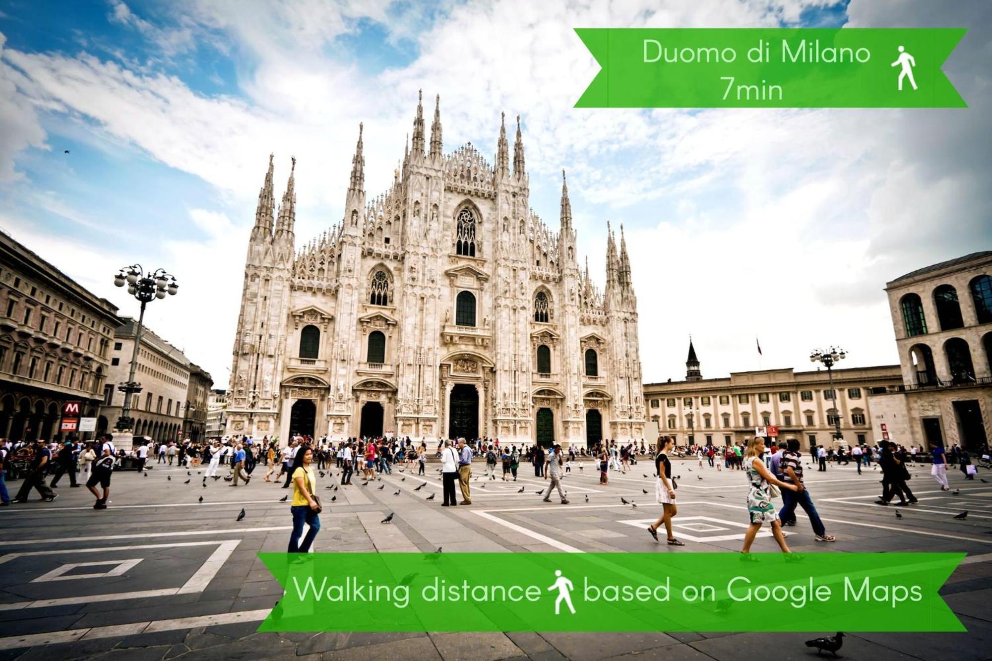 San Babila Central Tower With Panoramic Terrace Overlooking Duomo By Rentopolis Milan Bagian luar foto